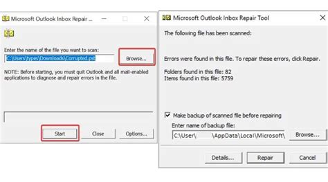 Image result for Scanpst Steps