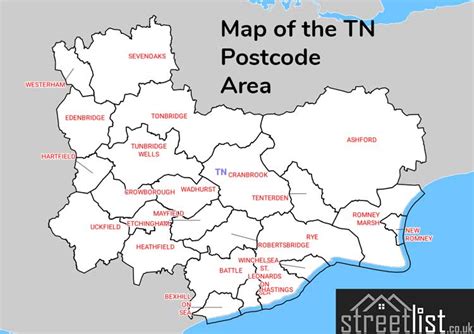 Image result for Tonbridge Postcode Map