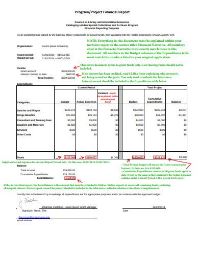 Sample Project Financial Statement に対する画像結果