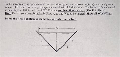 Toradh íomhá ar Vee Open Channel Cross Section Design