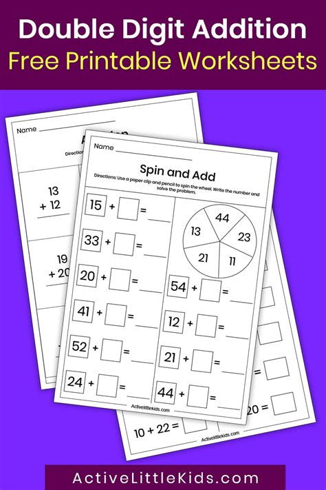 Image result for Cut and Paste Double-Digit Addition Worksheets