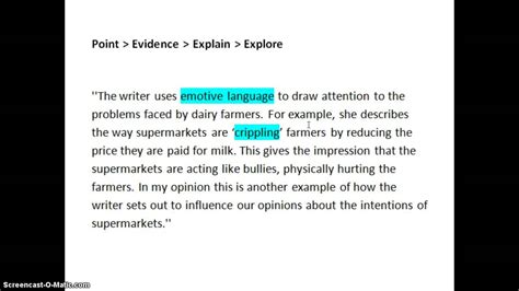 Image result for Point Evidence Explain Examples