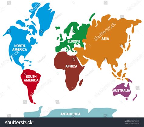 Image result for World Map Continents