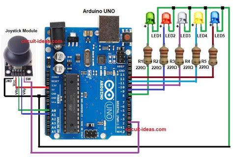 Image result for Arduino Joystick LED