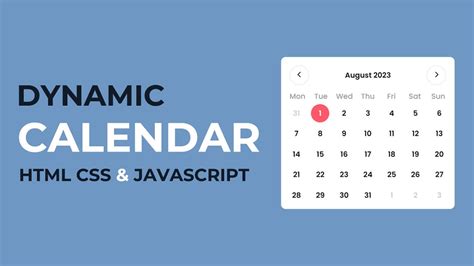 Build Calendar Using HTML/CSS に対する画像結果