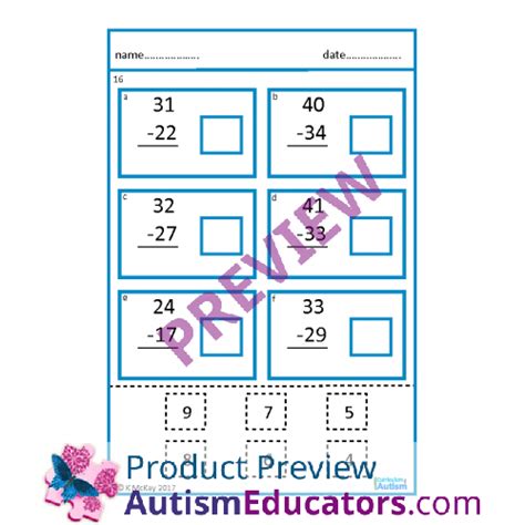 Image result for Cut and Paste Double-Digit Addition Worksheets
