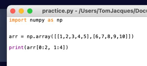 Define Numpy Array に対する画像結果