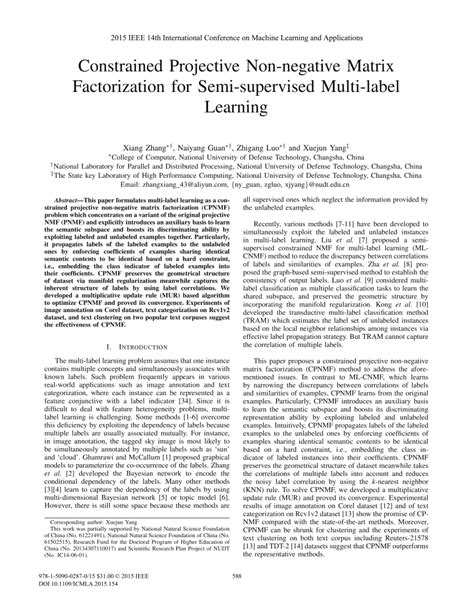 Image result for Semi Non-Negative Matrix Factorization