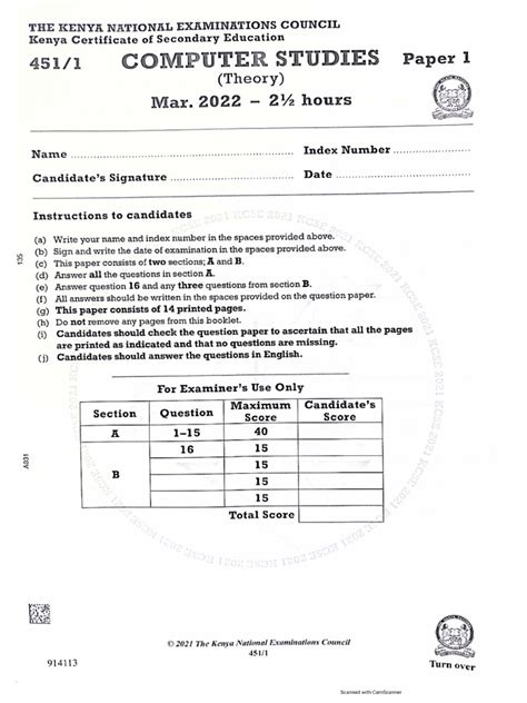 Image result for 2022 Computer KCSE Paper 2