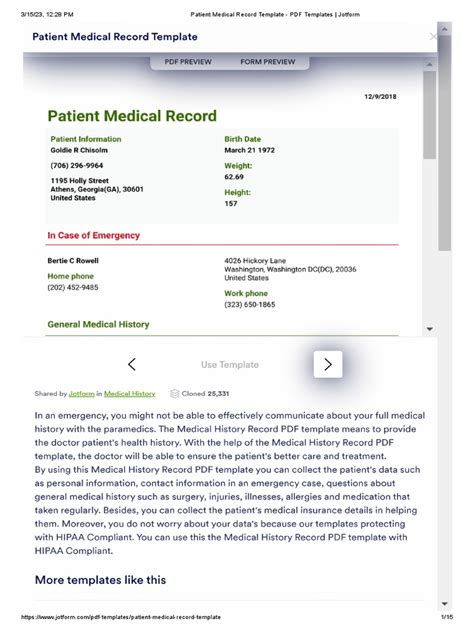 Image result for Example of JSON File for Medical Records