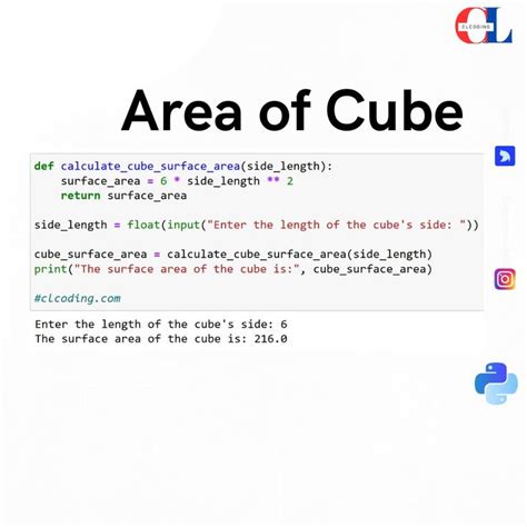 Image result for Python Cube Formula
