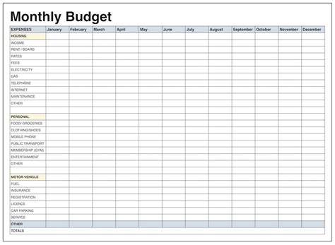 Image result for Budget Tracking Planning Excel