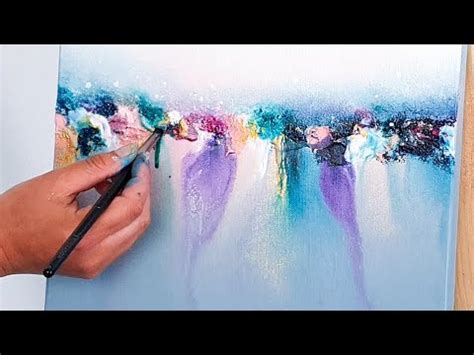 Abstract Acrylic Painting Tutorial / Colorful Reflection VII / How to ...