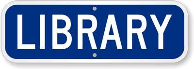 Image result for Library Door Sign