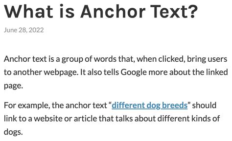 Image result for What Is Anchor Text Sample in HTML