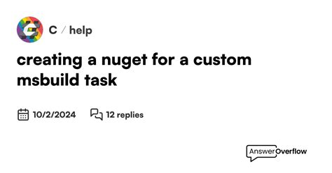 Create MSBuild Task C に対する画像結果