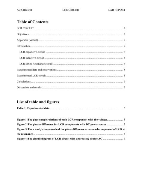 Image result for LCR Experiment Lab Report