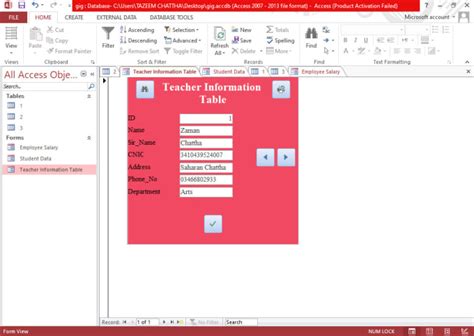 Image result for Examples of Access Database Projects