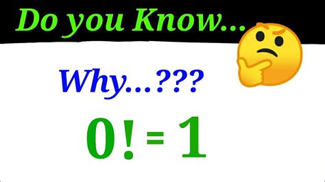 Image result for Why Is 0 Factorial 1