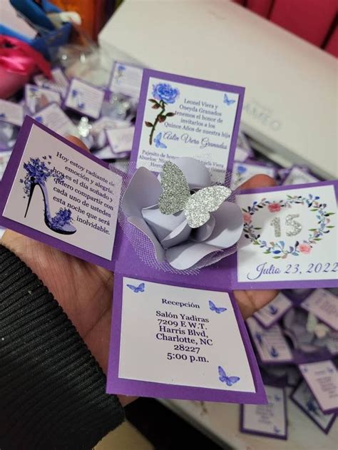 Image result for Quinceanera Exploding Box Invitation