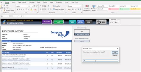 Image result for Quote Excel Database