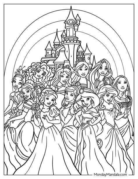 Princess Printable Coloring Pages に対する画像結果