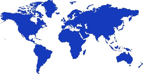 Image result for Blue Color World Map in Vector