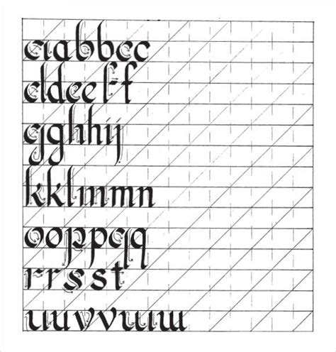 Image result for Calligraphy Graph Paper Template