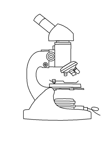 Toradh íomhá ar Microscope Drawing Outline