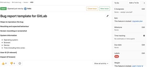 Image result for Bug Report Example