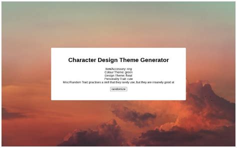 Image result for Character Theme Randomizer