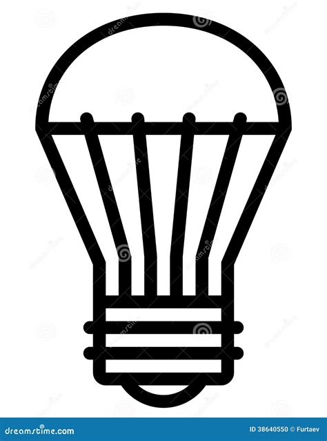 Image result for LED Light Bulb Symbol Vector