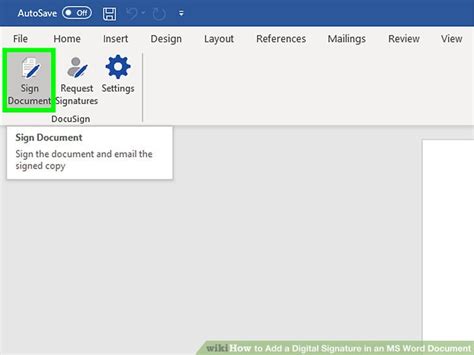 Image result for How to Digital Sign in Word