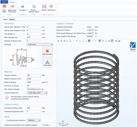 Toradh íomhá ar COMSOL Multiphysics Application