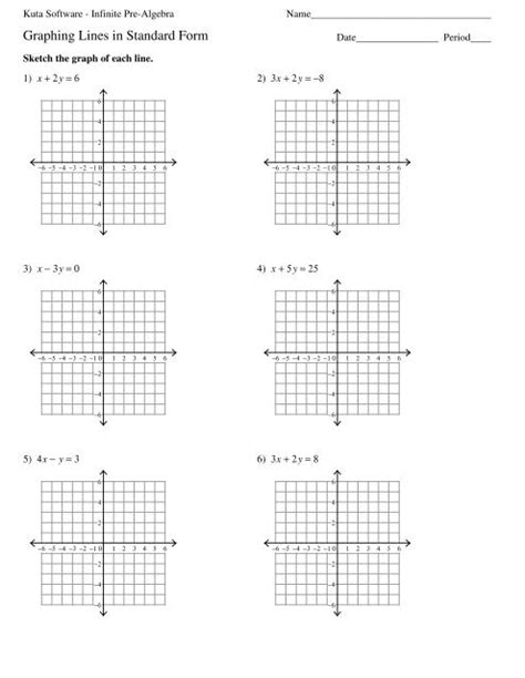Graphing Using Standard Form Worksheet に対する画像結果