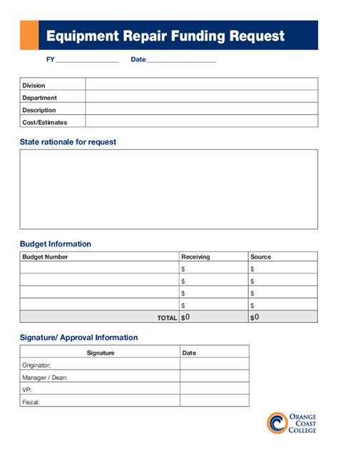 Image result for Equipment Repair Request Form