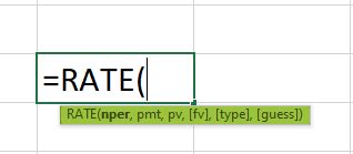 Image result for Rate Formula Excel Manual