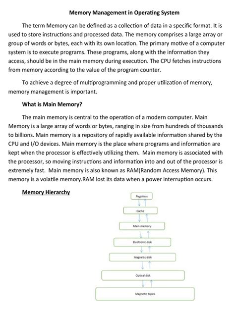 Image result for Memory Management In Computer
