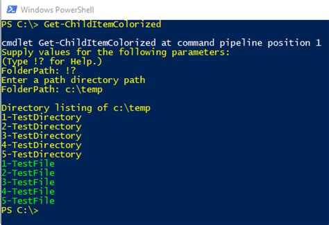 Image result for PowerShell Directory Listing