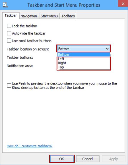 Image result for Taskbar Location On Windows 10