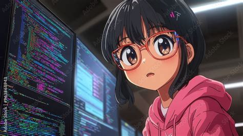 Image result for Anime About Computer Science Black