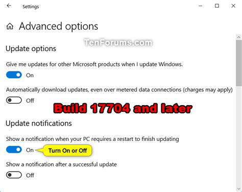 Toradh íomhá ar Windows Update Restart Notification