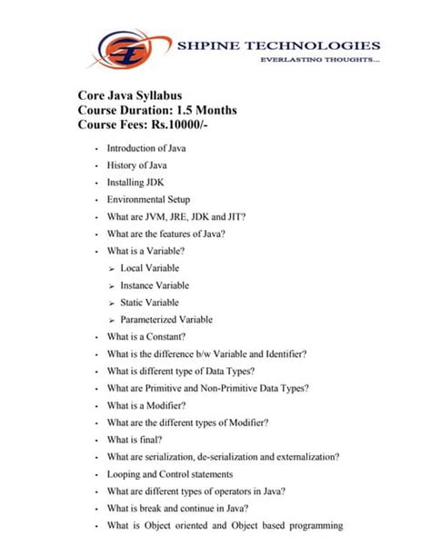 Core Java Syllabus for Beginner に対する画像結果