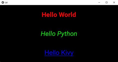 Image result for Kivy Label