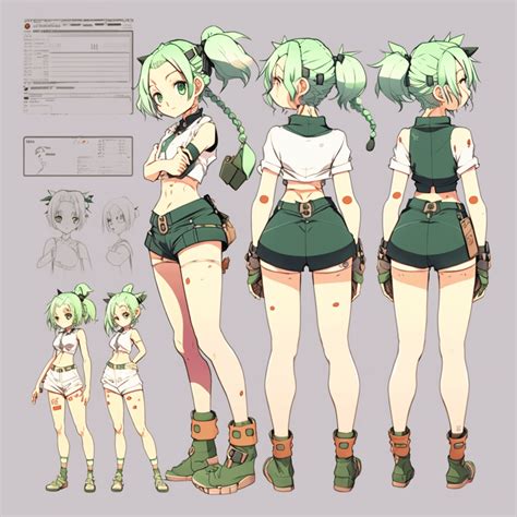 Image result for Anime Character Reference Sheet