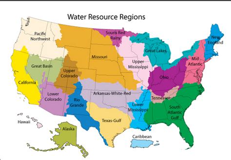 Image result for United States Map with Water
