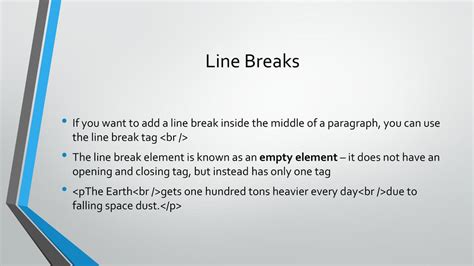 Image result for Line Line Breaks HTML