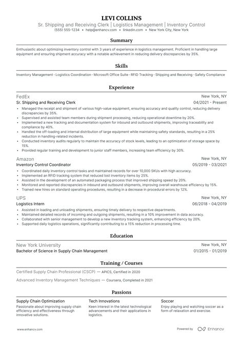 Shipping and Receiving Resume Examples に対する画像結果