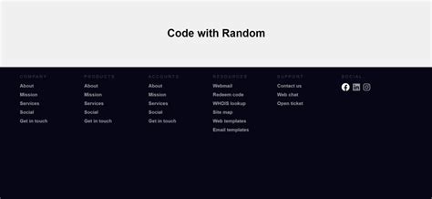 Image result for Footer Using HTML/CSS