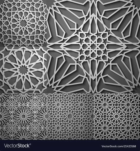 Islamic pattern seamless arabic geometric Vector Image